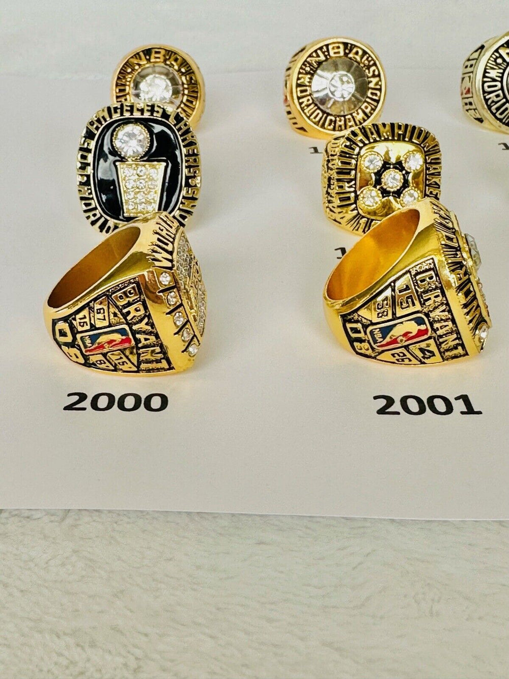 Los Angeles Lakers NBA Championship Ring, USA SHIP 1972-2002 PICK YOUR RING!! - EB Sports Champion's Cache