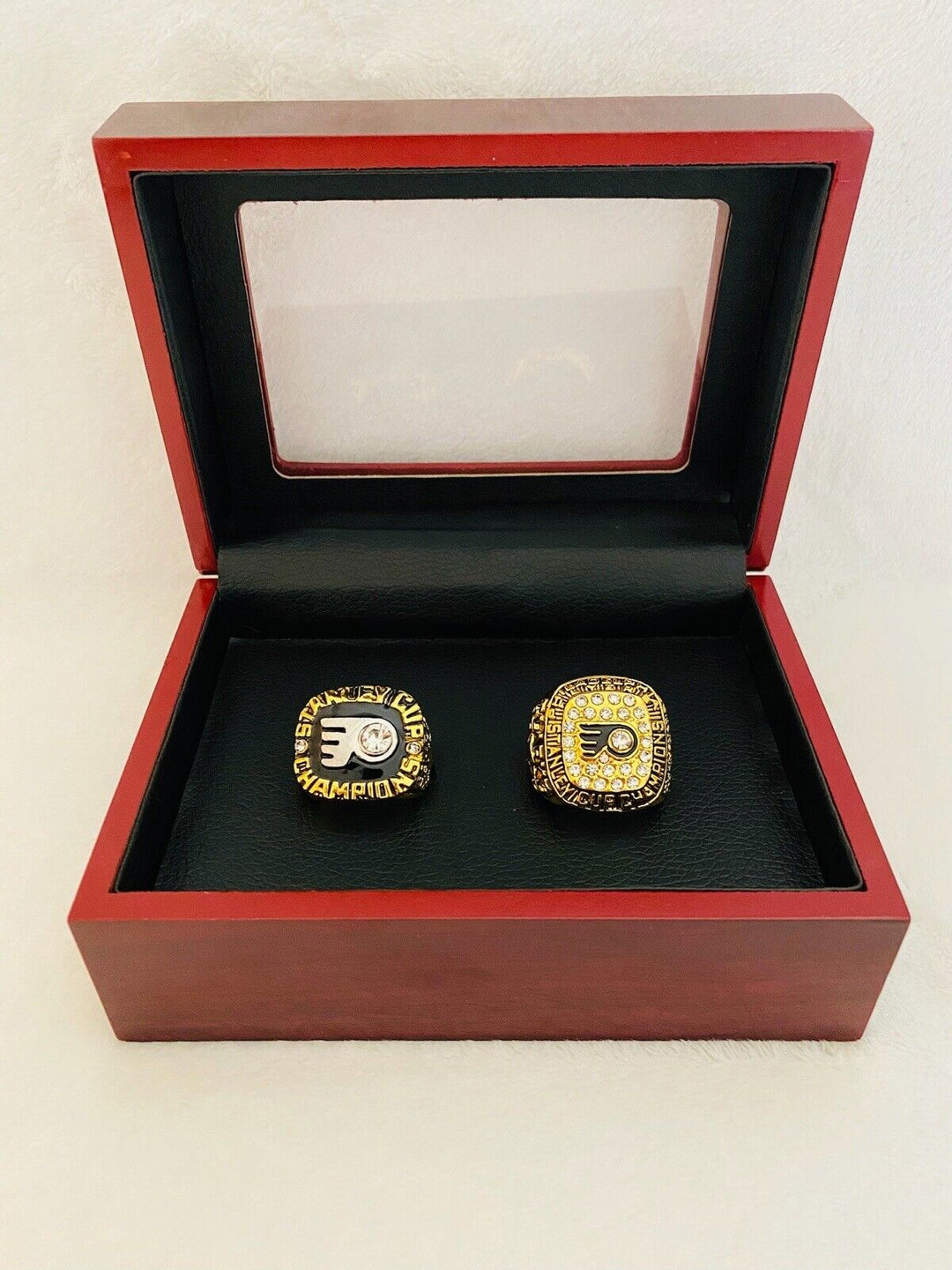 2 Pcs Philadelphia Flyers Stanley Cup Championship Ring Set W Box,  SHIP - EB Sports Champion's Cache