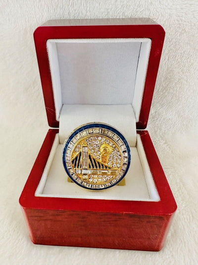 2017 Golden State Warriors NBA Championship Ring W Box,  SHIP Stephen Curry - EB Sports Champion's Cache