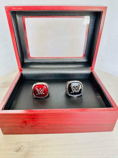 2 PCS WWE World Wrestling Hall Of Fame Championship Ring W Box, USA SHIP 2018 - EB Sports Champion's Cache