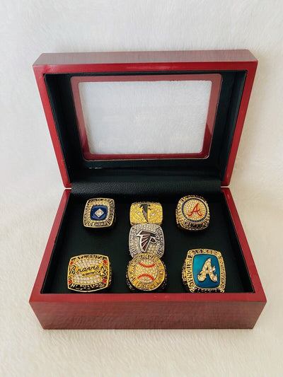 Atlanta Ultimate Collection Championship Ring SET W Box, US Ship NFL/MLB - EB Sports Champion's Cache