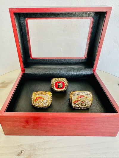 3 PCS Denver Broncos John Elegy Ring Set W Box,  SHIP - EB Sports Champion's Cache