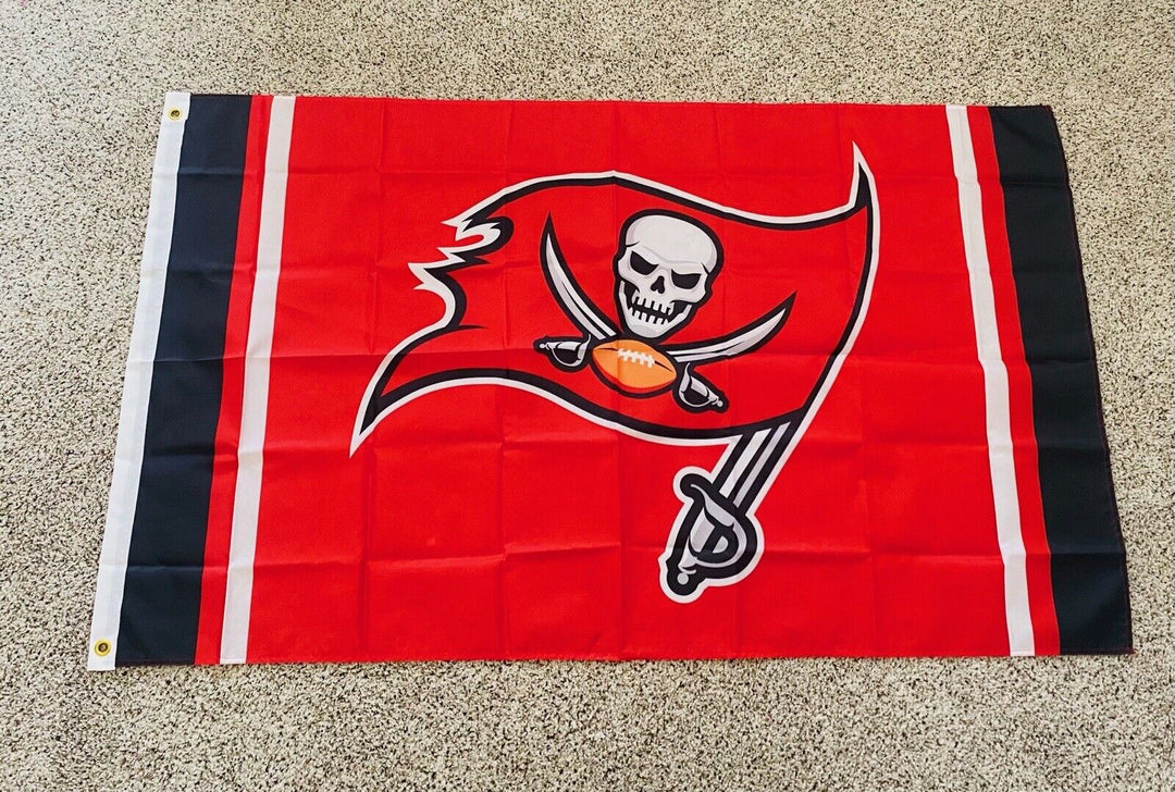 Tampa Bay Buccaneers 3x5 Flag NFL Skull Logo Banner Us Seller Fast FREE Shipping - EB Sports Champion's Cache