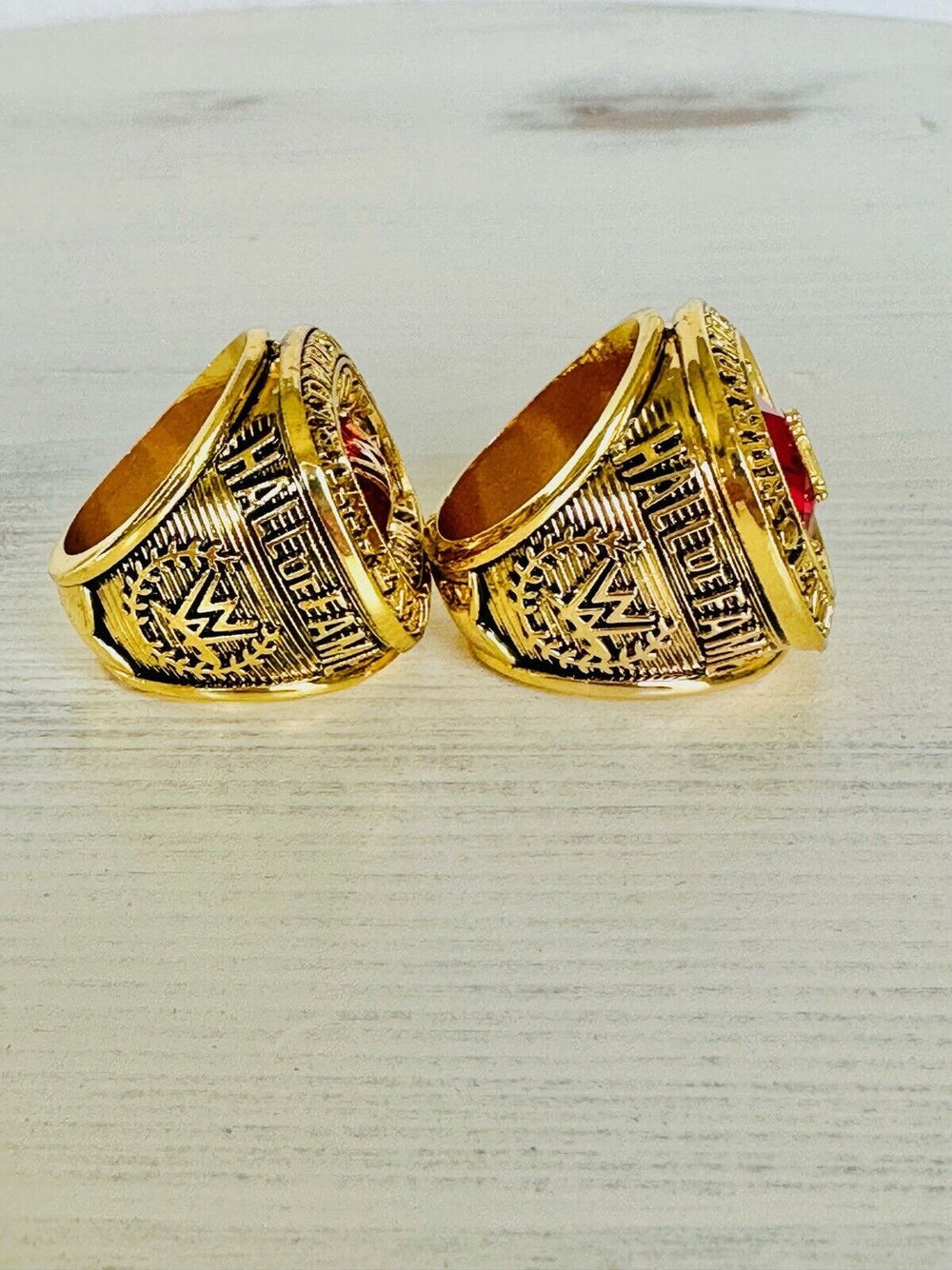 2 PCS WWE World Wrestling Hall Of Fame Championship Ring, USA SHIP 2004/08 - EB Sports Champion's Cache