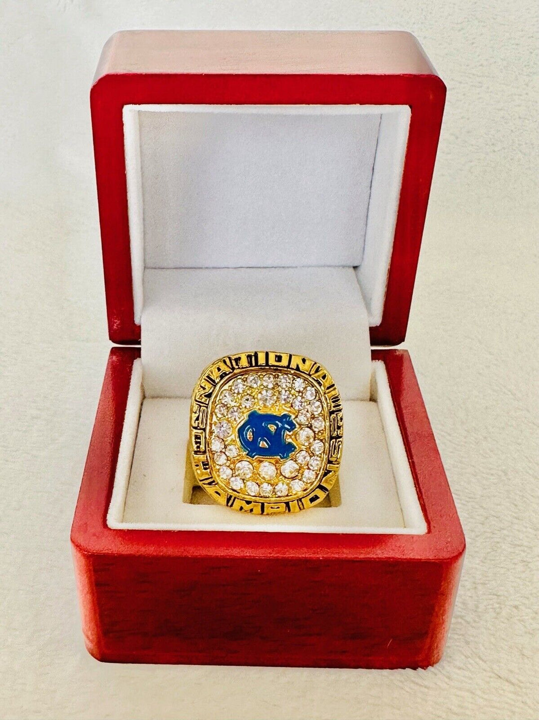 2005 North Carolina Tarheels NCAA SP Brass Championship Ring, US Ship - EB Sports Champion's Cache