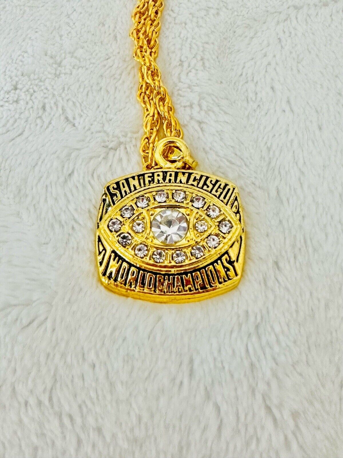 1981 San Francisco 49ers Pendant Necklace- Super Bowl Championship, USA SHIP - EB Sports Champion's Cache