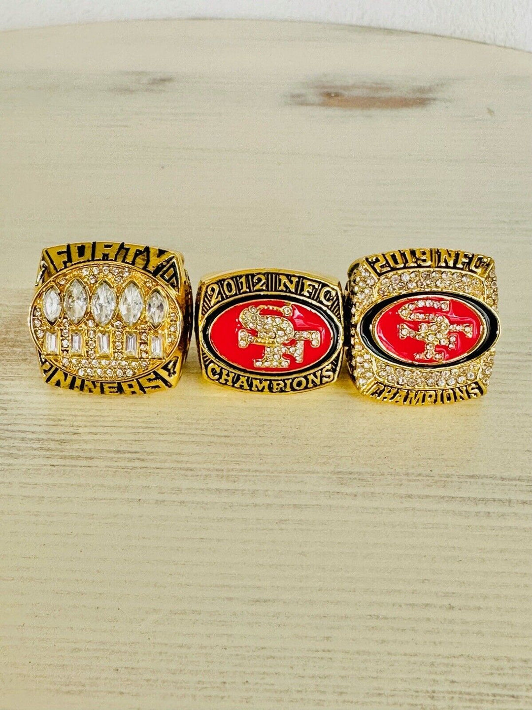 7 San Francisco 49ers Ultimate Collection Ring Set W, US SHIP - EB Sports Champion's Cache