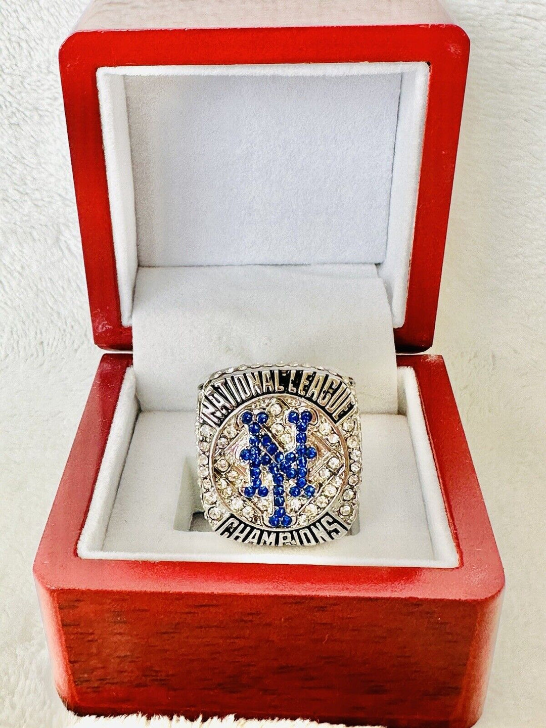 2015 New York Mets NL Championship Ring W Box,  SHIP - EB Sports Champion's Cache