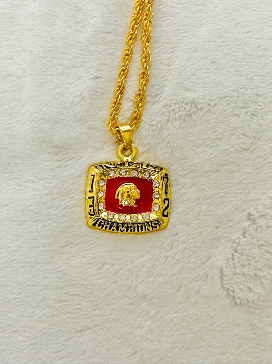 1972 Washington Redskins NFC Championship Pendant Necklace,  SHIP - EB Sports Champion's Cache
