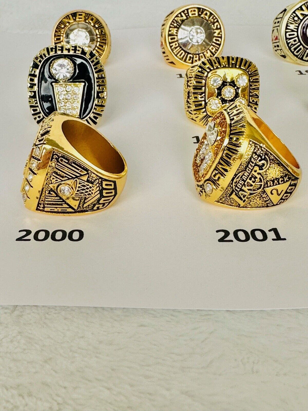 Los Angeles Lakers NBA Championship Ring, USA SHIP 1972-2002 PICK YOUR RING!! - EB Sports Champion's Cache