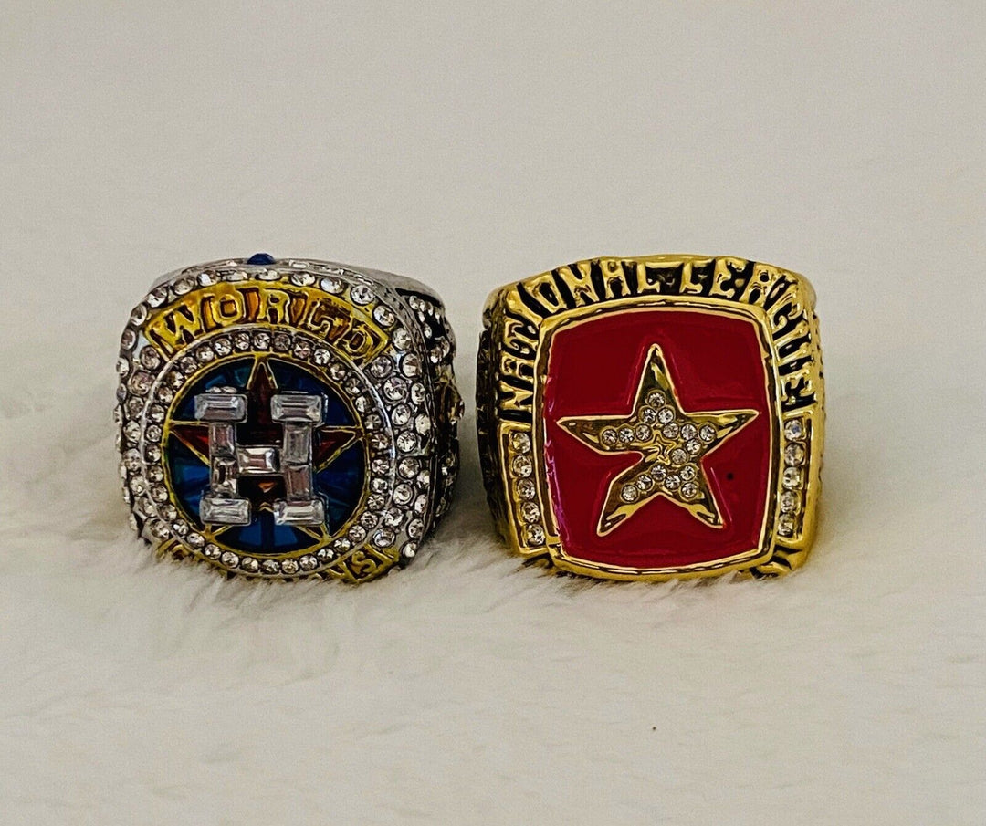 2 PCS HOUSTON ASTROS CHAMPIONSHIP Ring Set,  SHIP - EB Sports Champion's Cache