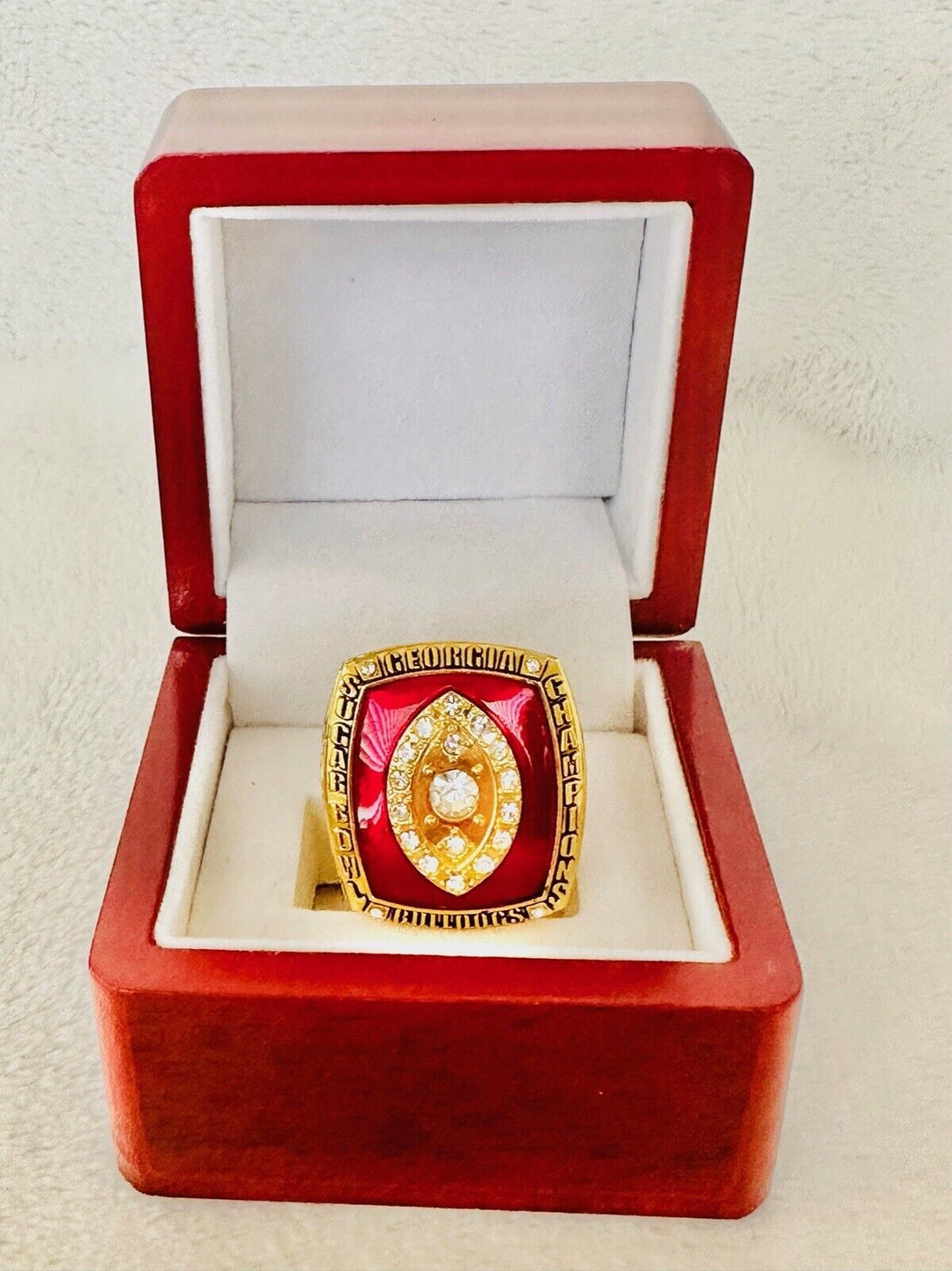 2003 Georgia Bulldogs Sugar Bowl Championship Ring W Box, US SHIP - EB Sports Champion's Cache