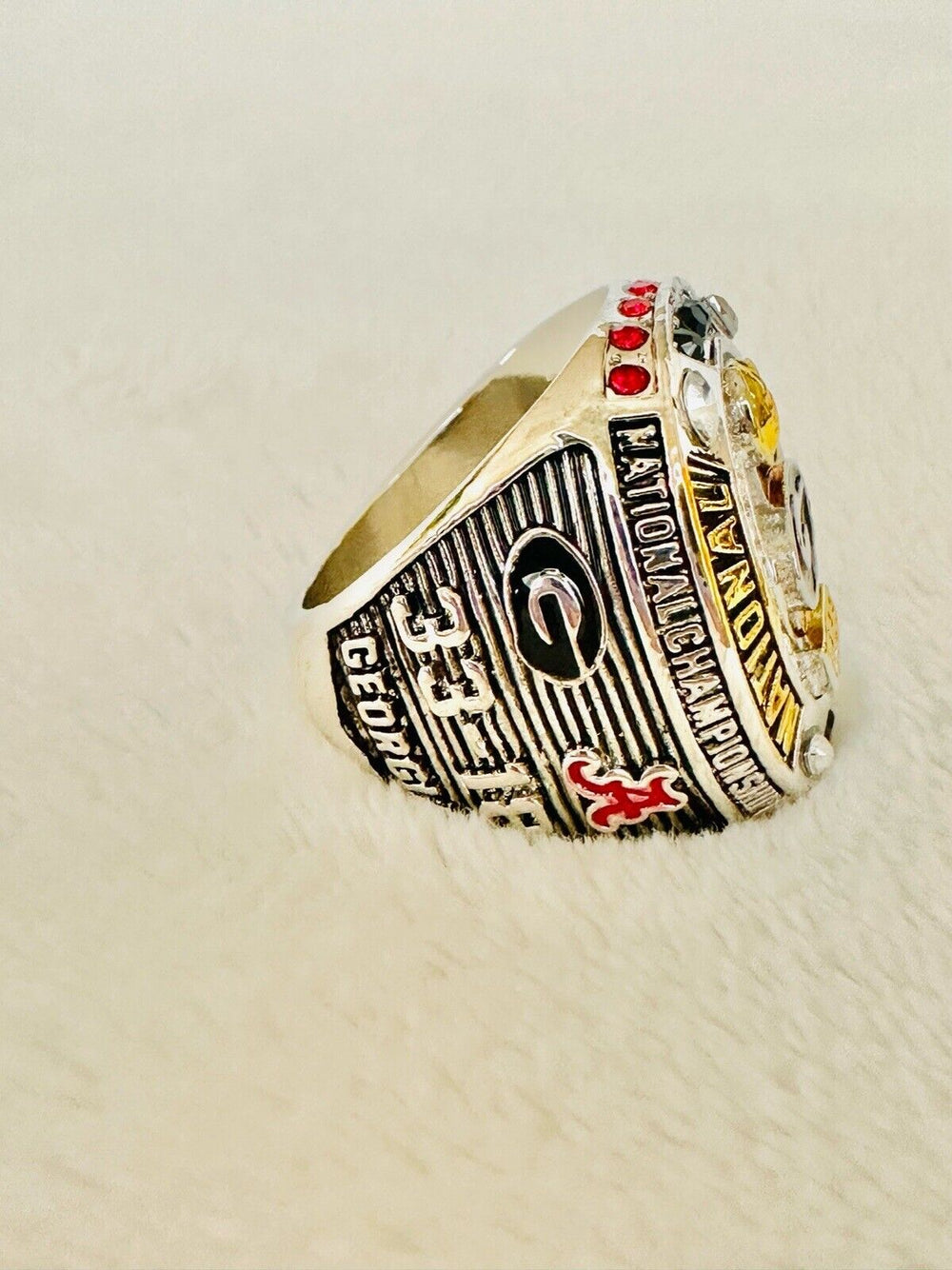 2022 Georgia Bulldogs National Championship Ring, 24K, US SHIP - EB Sports Champion's Cache