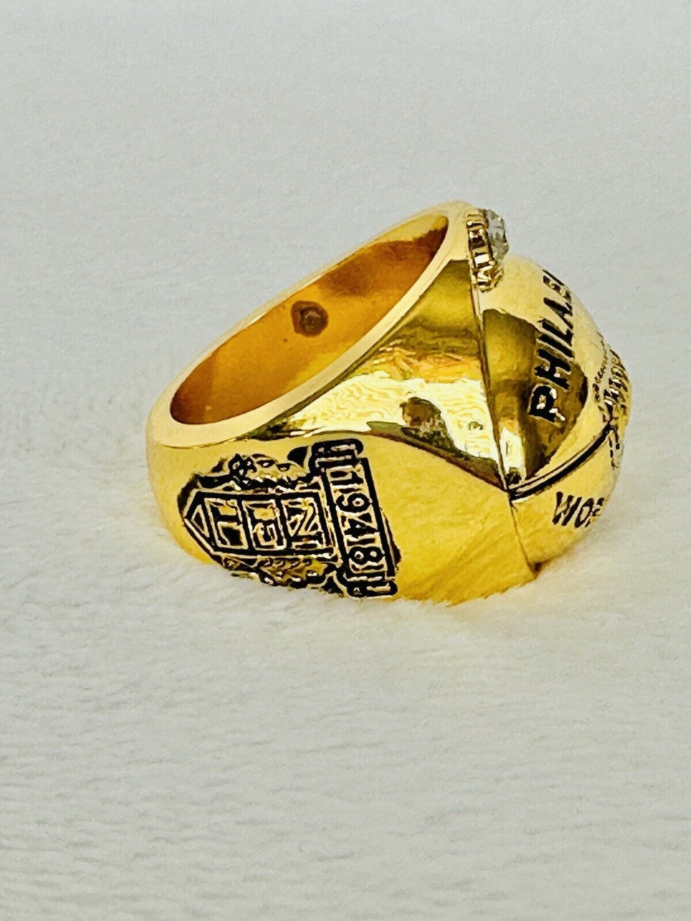 Philadelphia Eagles 1948 NFL Championship Ring USA Seller (Gold plating) - EB Sports Champion's Cache