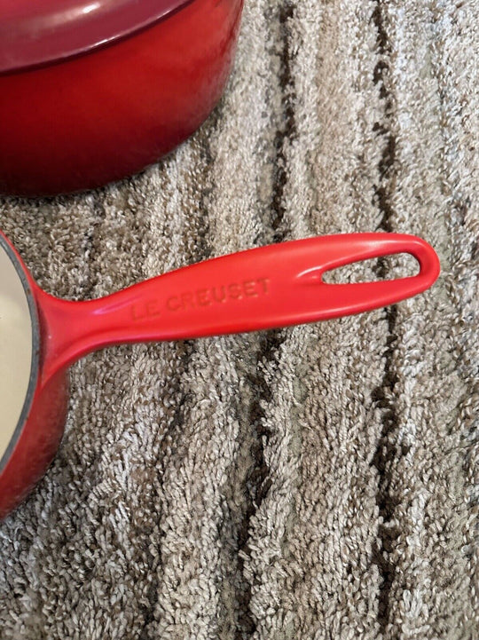 Le Creuset Saucier 2-1/4 Qt 2 L Sauce Pan + #22 3 1/2 Qt  - SET - EB Sports Champion's Cache