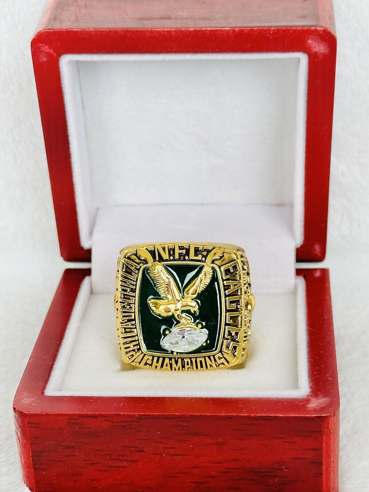 Philadelphia Eagles 1980 NFC Championship Ring W Box, USA Seller - EB Sports Champion's Cache