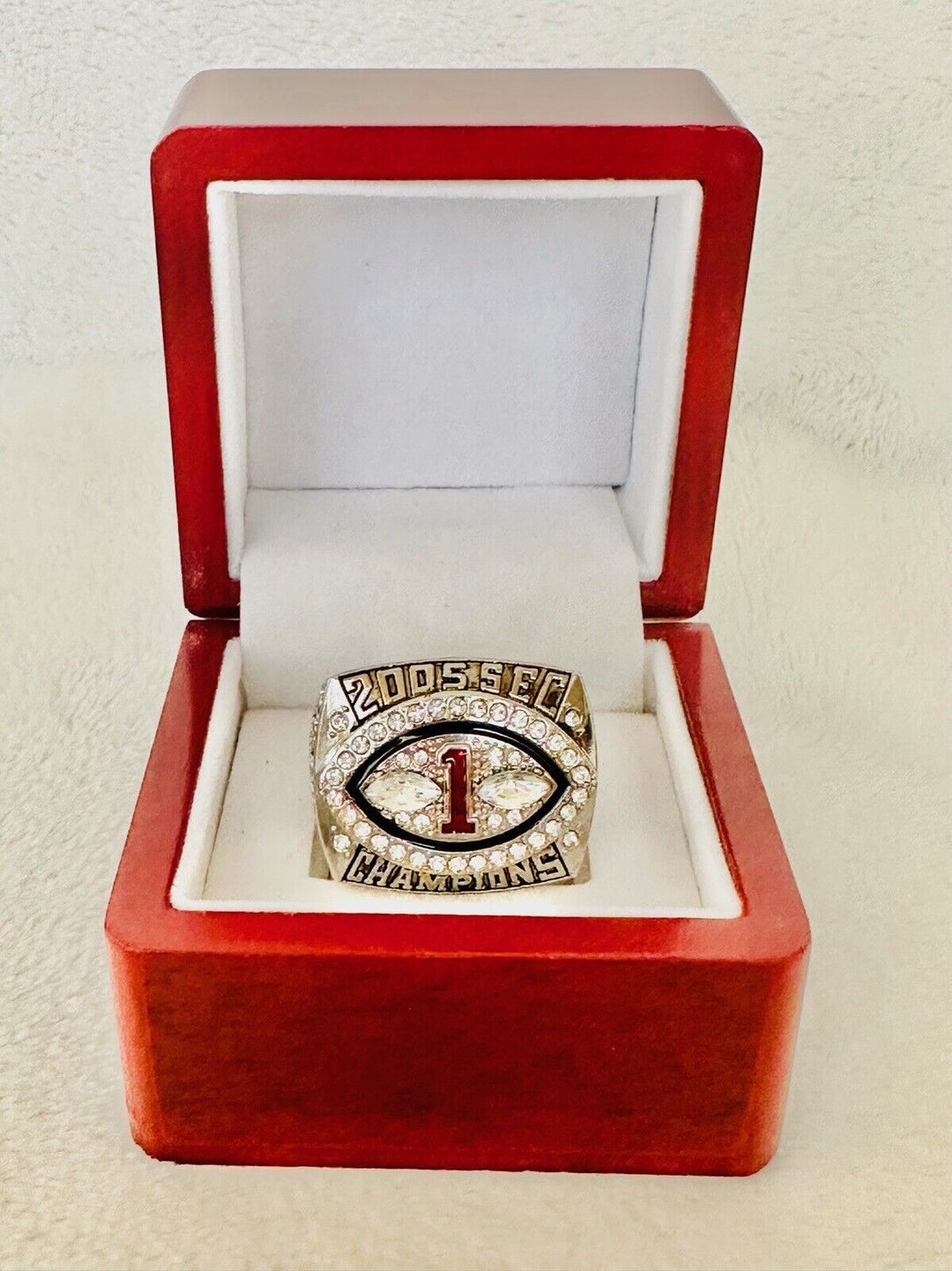 2005 Georgia Bulldogs SEC Championship Ring W Box, US SHIP - EB Sports Champion's Cache