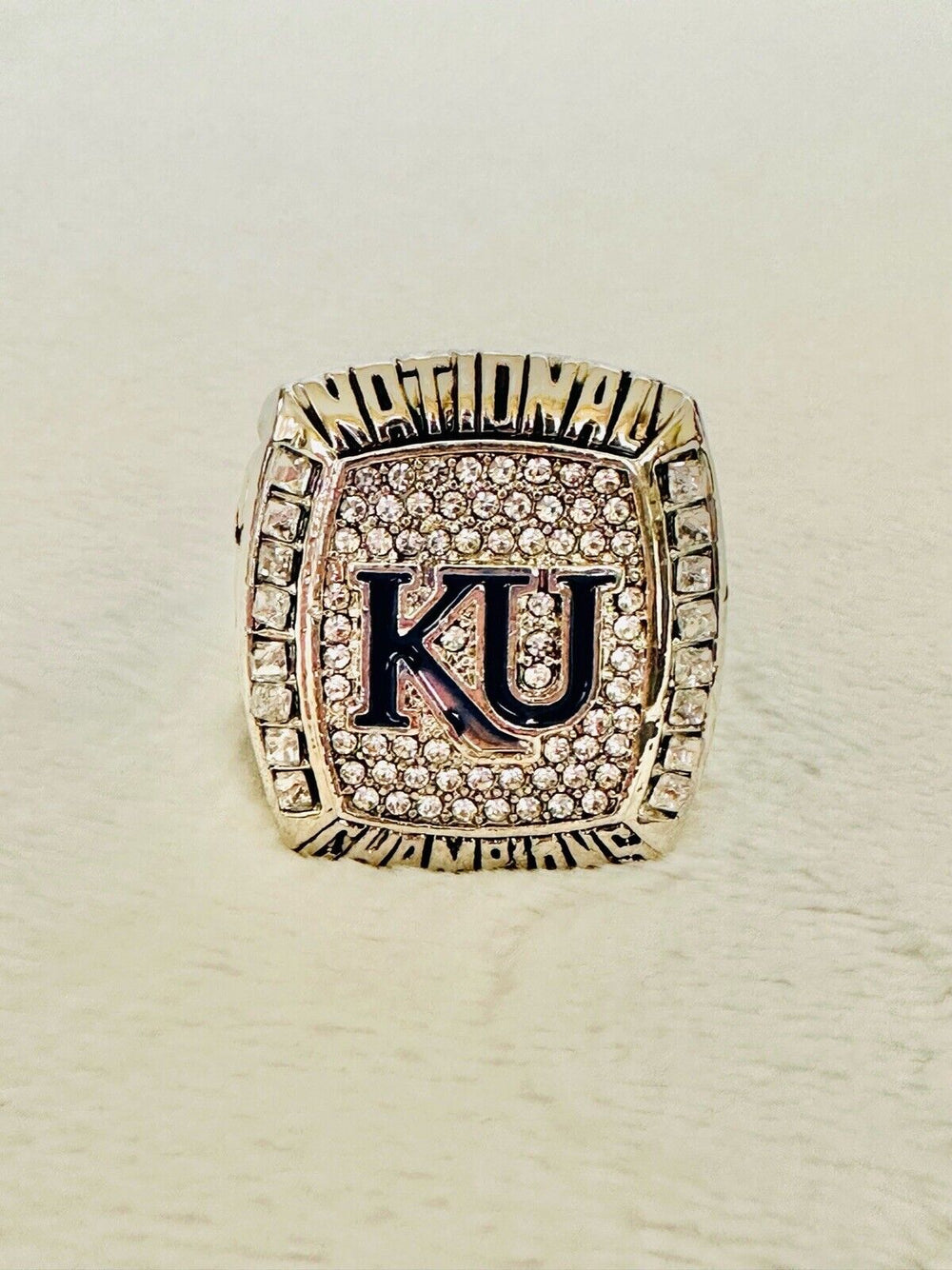 2008 Kansas Jayhawks Basketball National Championship Ring W Box, US SHIP - EB Sports Champion's Cache