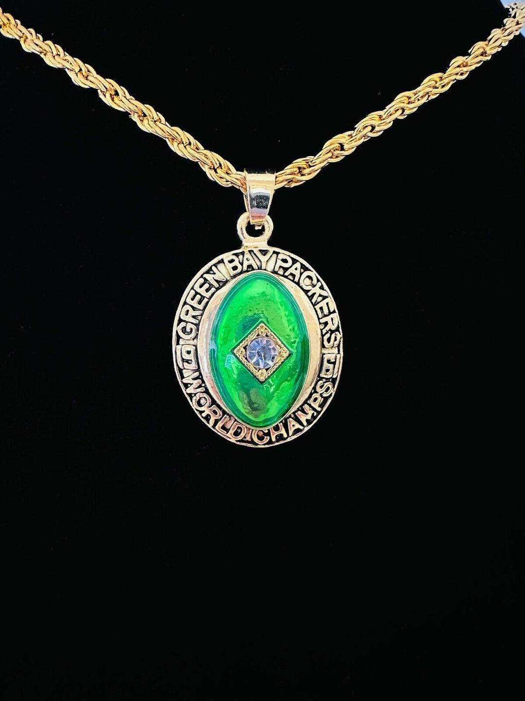 1961 Green Bay Packers Championship Pendant Necklace, US SHIP - EB Sports Champion's Cache