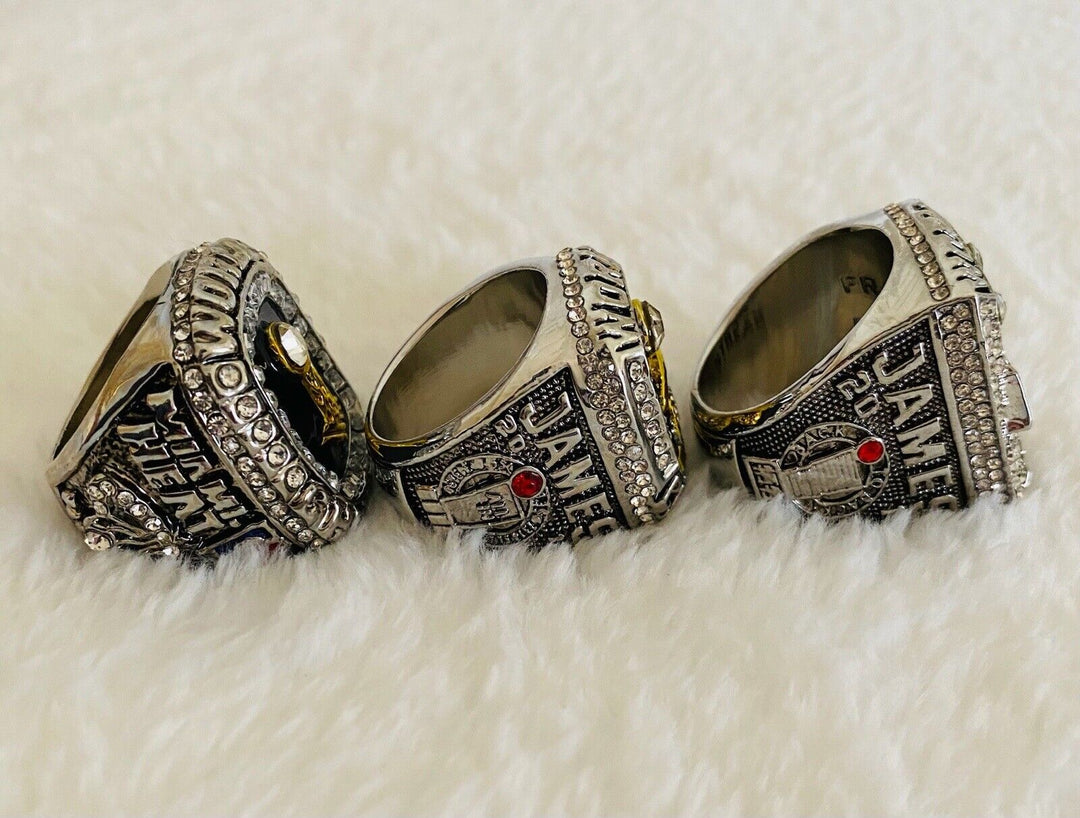 3 PCS Miami Heat Championship Complete Ring Set W Box,  SHIP - EB Sports Champion's Cache