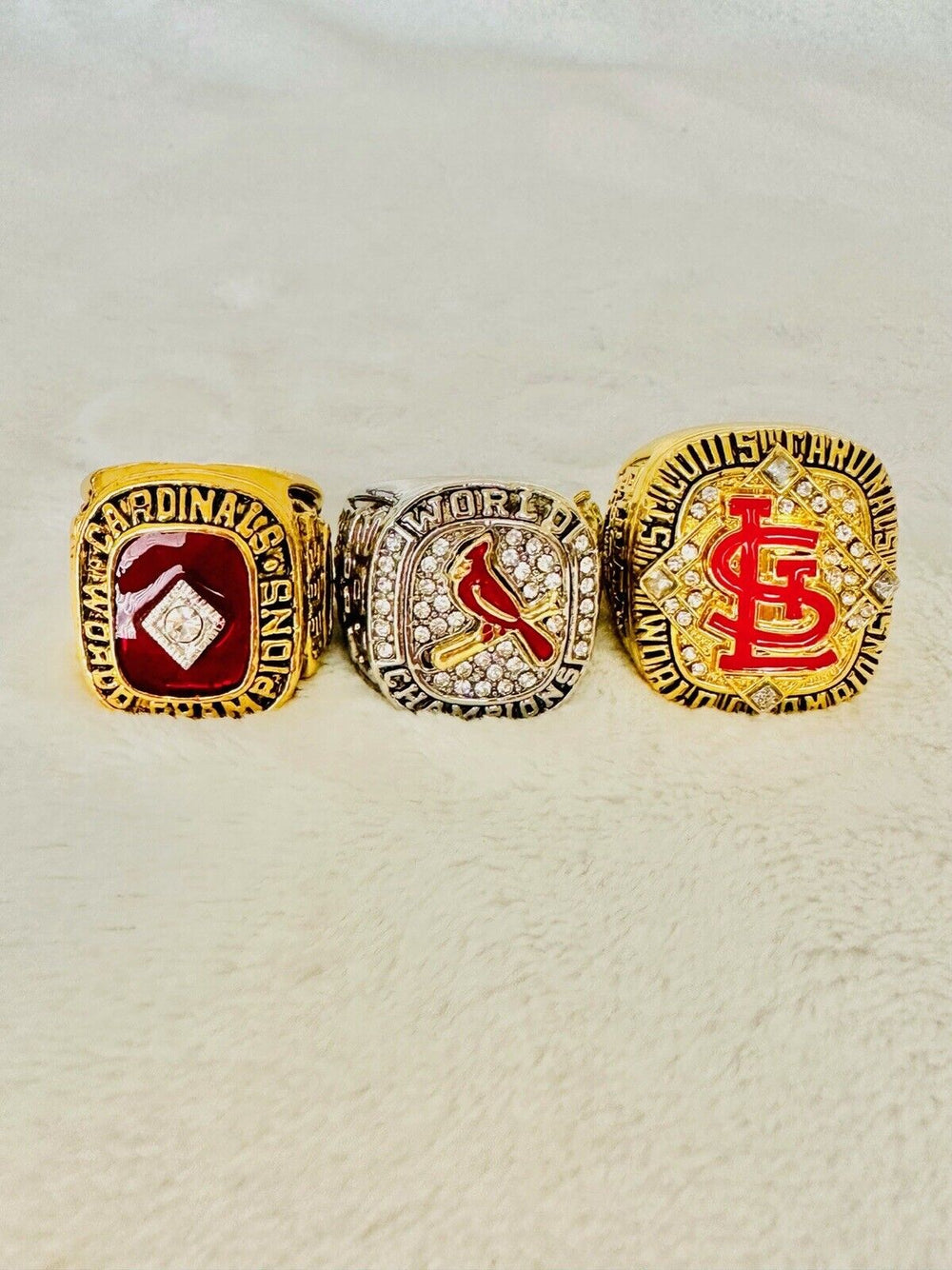 7 PCS St Louis Cardinals World Series Ring Set,  SHIP 1944-2011 - EB Sports Champion's Cache