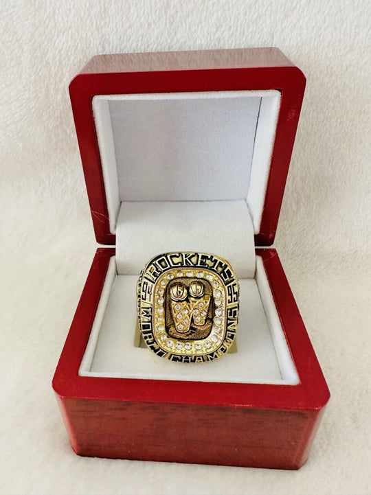 1995 Houston Rockets NBA Championship Replica Ring W Box,  SHIP - EB Sports Champion's Cache